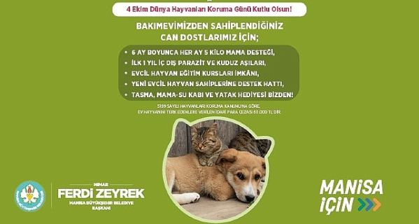 Manisa Büyükşehir Belediyesinden Örnek Proje “Yeter ki Sahiplen!”