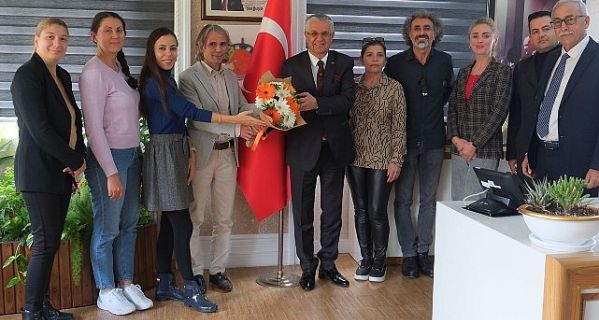 Okul aile birliğinden Başkan Topaloğlu’na ziyaret