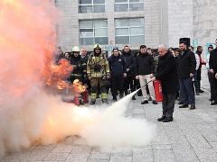 Nilüfer Belediyesi’nde yangın tatbikatı