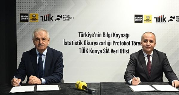 Sosyal İnovasyon Ajansı’nda TÜİK Konya Veri Ofisi Kurulmasına İlişkin Protokol İmzalandı