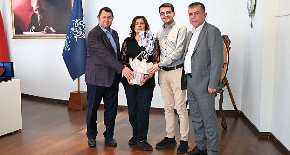 Başkan çerçioğlu’na köşk tariş zeytinyağı kooperatifi ve gökkiriş mahalle muhtarı’ndan ziyaret 