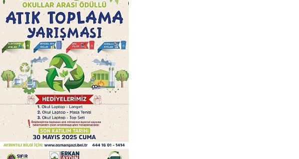 Okullar Arası Ödüllü Atık Toplama Yarışması başladı