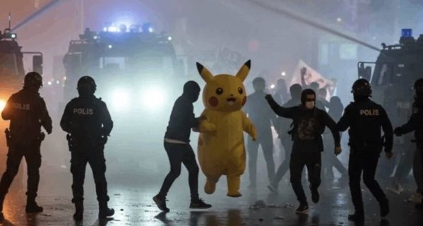 Pikachu Polisten Kaçarsa