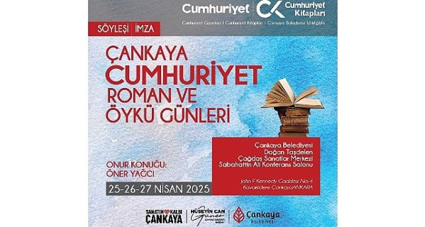 Çankaya, Cumhuriyet Roman ve Öykü Günleri Başlıyor