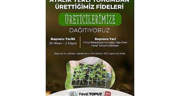Milas Belediyesi Ata Tohumlarını Yaşatmak Amacıyla Sebze Fidesi Dağıtımı Gerçekleştirecek