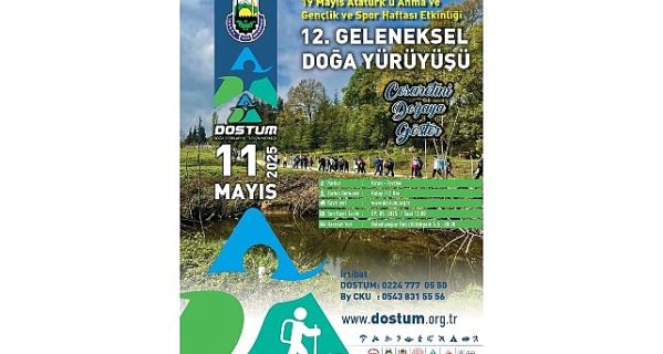 İnegöl Belediyesi’nden 19 Mayıs Doğa Yürüyüşü etkinliğine davet