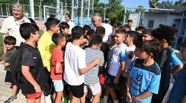 Başkan Topaloğlu’ndan futbolculara mangal