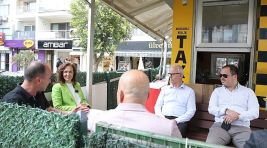 Başkan Ünsal’dan taksi duraklarına bayram ziyareti
