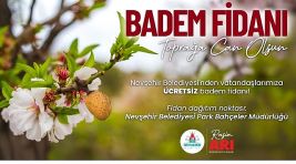 Nevşehir Belediyesi’nden Ücretsiz Badem Fidanı Dağıtımı