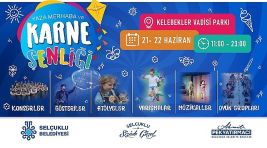 Selçuklu Belediyesi’nden Çocuklara Özel Karne Şenliği